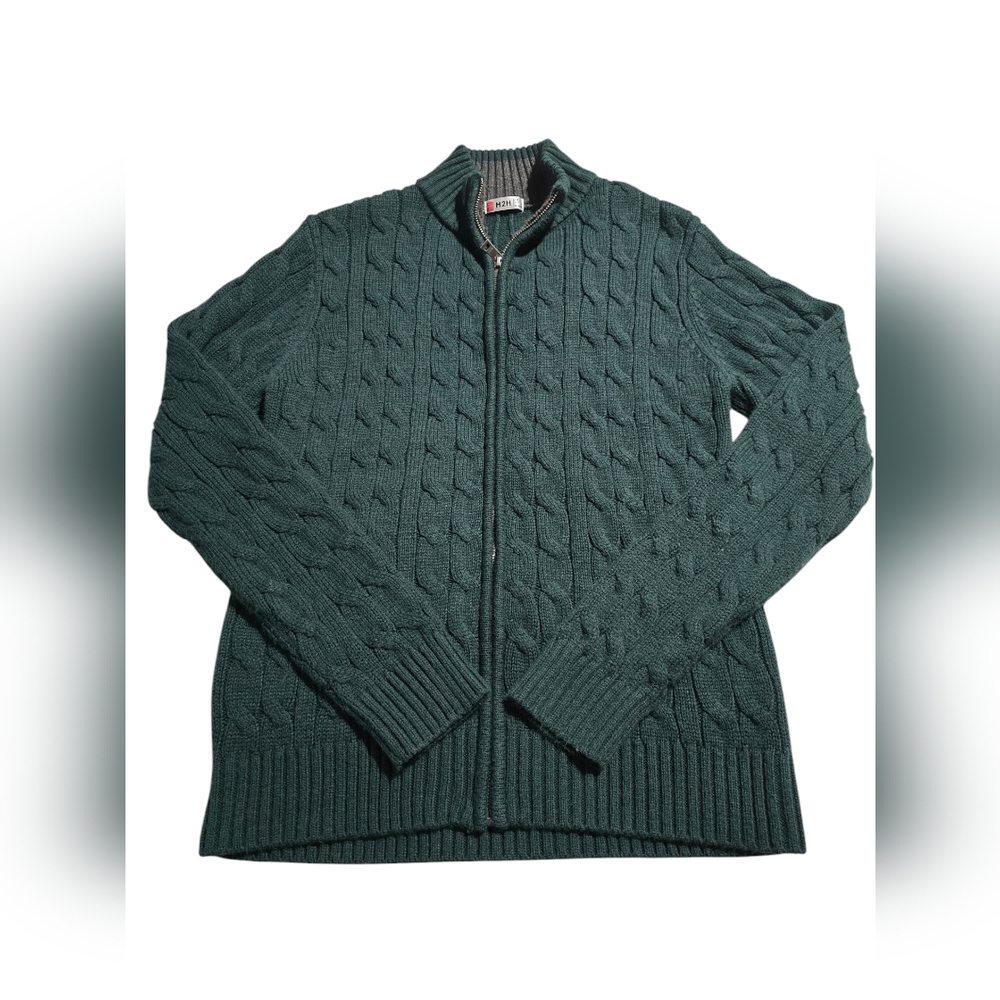 Men's Cable Knit Sweater, Size S